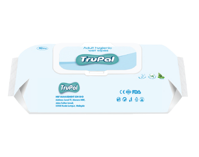 TRUPAL ADULT WET WIPES ( 40pcs. X 12 bags)