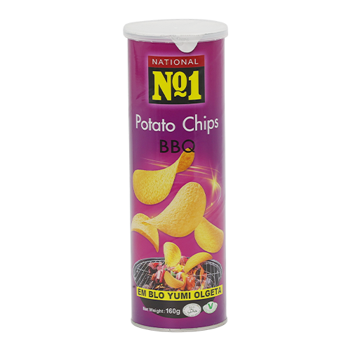No.1 POTATO CHIPS – BBQ FLAVOUR 24X160G