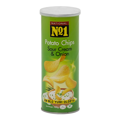 Potato Chips-100gX24 – Sour Cream & Onion Flavour