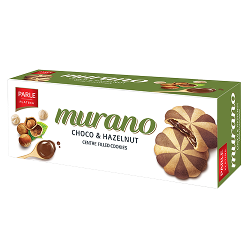 MURANO CENTER FILLED CHOCO & HAZELNUT 60g (PK48)