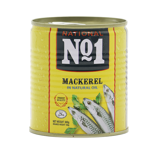 NN1 MACKEREL IN NATURAL OIL 24x300G