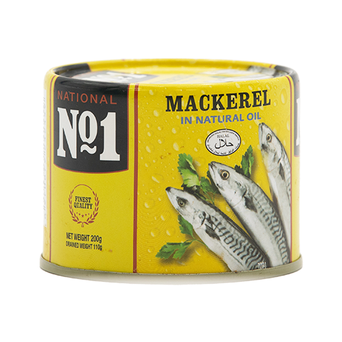 NN1 MACKEREL IN NATURAL OIL 24x200G