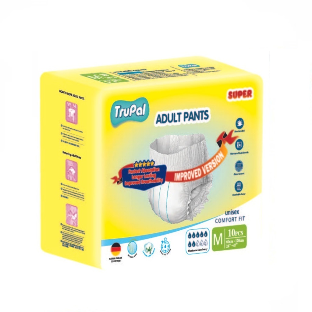 TRUPAL ADULT PANTS – M ( 10pcs. X 8 bags)
