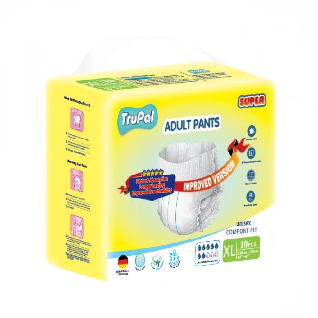 TRUPAL ADULT PANTS -XL ( 10pcs. X 8 bags)